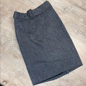 bebe Marled Gray Pencil Skirt